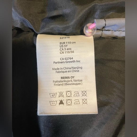 Reima Girls Kids Waterproof Reimatec Winter Jacket - 5 year old - Picture 6 of 7